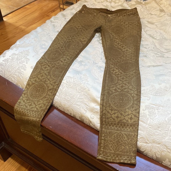 7 For All Mankind metallic print jeans - Picture 2 of 9